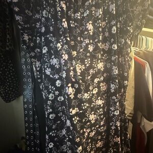 No Boundaries Black Floral Maxi Dress